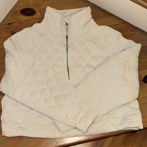 lululemon athletica Cream Quilted Puffer Jacket
